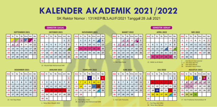 Kalender Akademik UNIMMA Tahun 2021/2022 | Lembaga Pengembangan ...