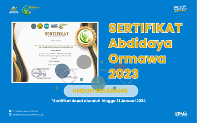 Sertifikat Abdidaya Ormawa 2023