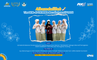 Alhamdulillah Tim PKM AI Unimma Berhasil Meraih Insentif 2024