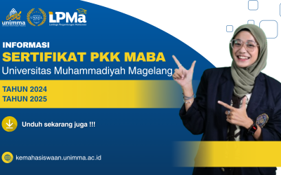 Informasi Sertifikat PKK MABA UNIMMA Tahun 2024 & 2025